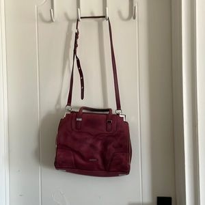 Rebecca Minkoff Maroon/Pink Suede Handbag